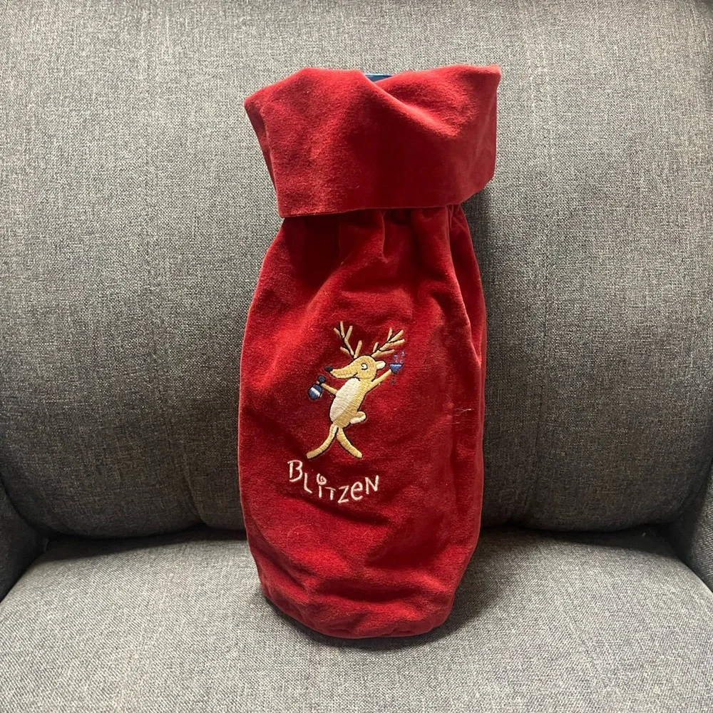 Pottery Barn Reindeer- Blitzen Wine Bottle Bag